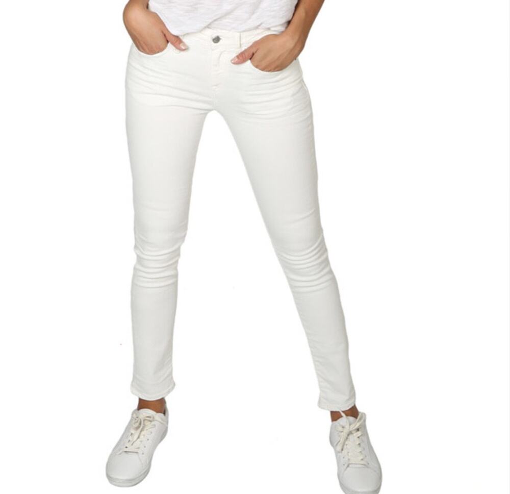 R13 Jeans Made in Italy White Riot Alison Crop Sz 28